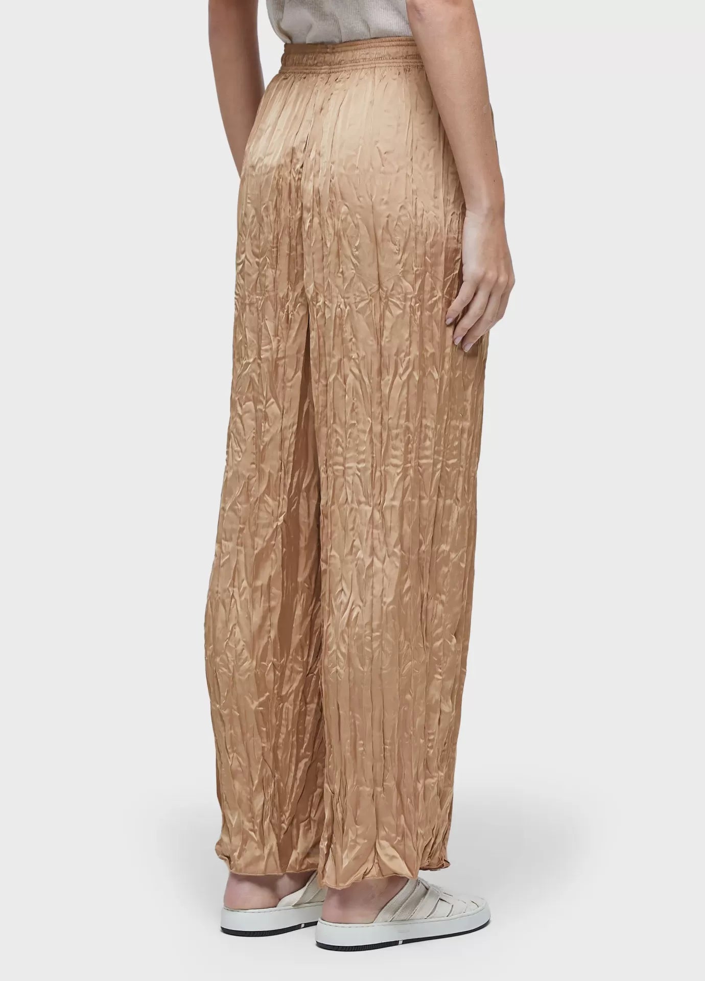 Calça reta tricoline satin