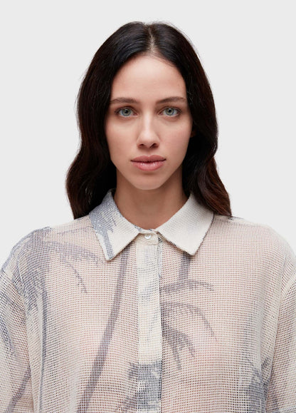 Camisa Manga Curta Tela Coqueiro Osklen