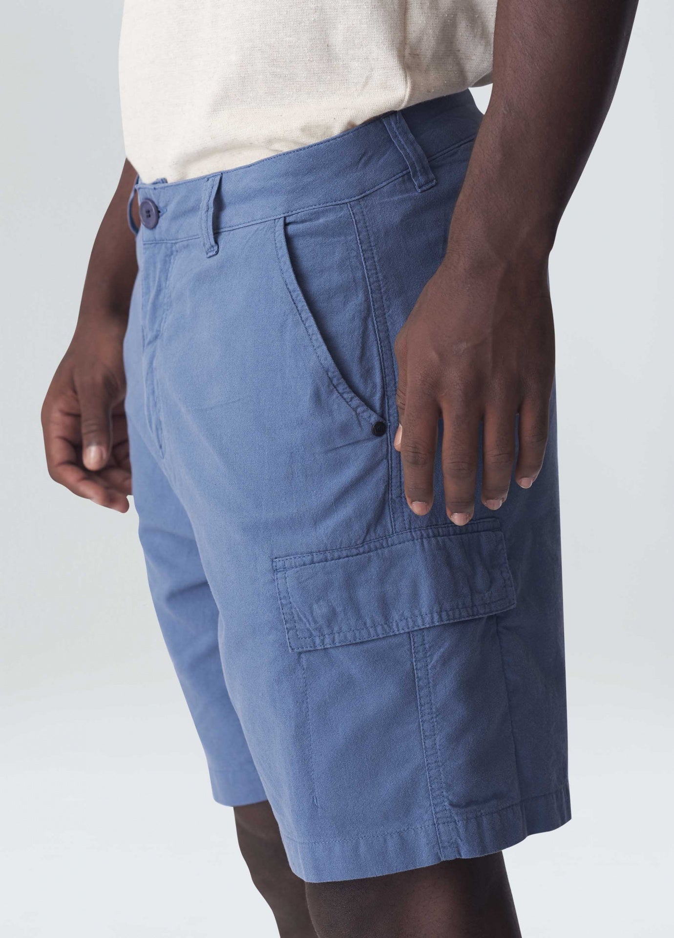 Bermuda Masculina Osklen Cargo Cotton Linen New