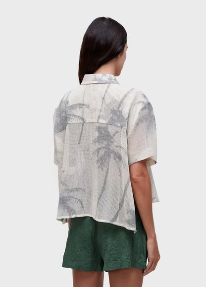 Camisa Manga Curta Tela Coqueiro Osklen