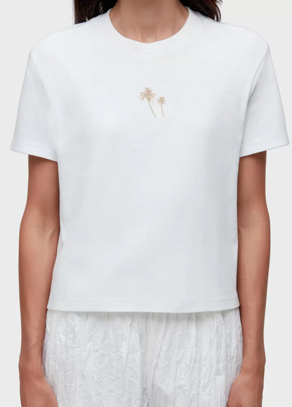 T-shirt Bordado Coqueiros Gold Osklen