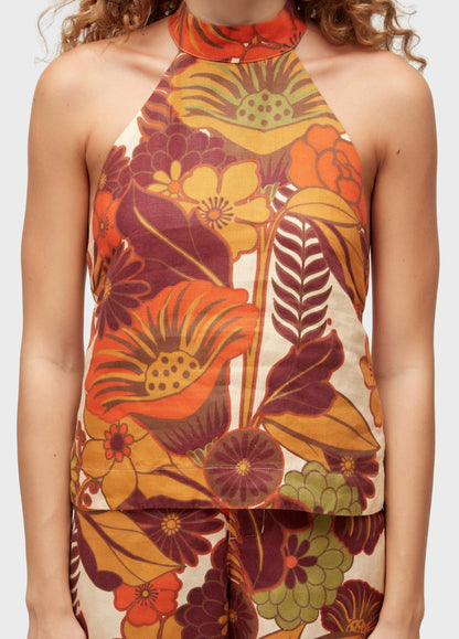 Blusa Gola Garden Party Osklen