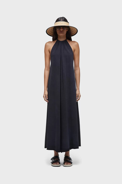 Vestido frente unica cordas