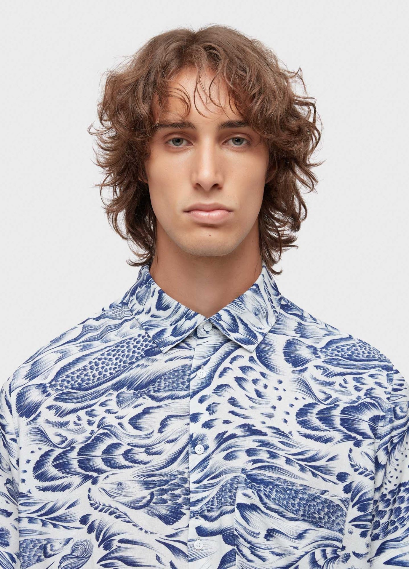Camisa Pirarucu Trace Blue Osklen