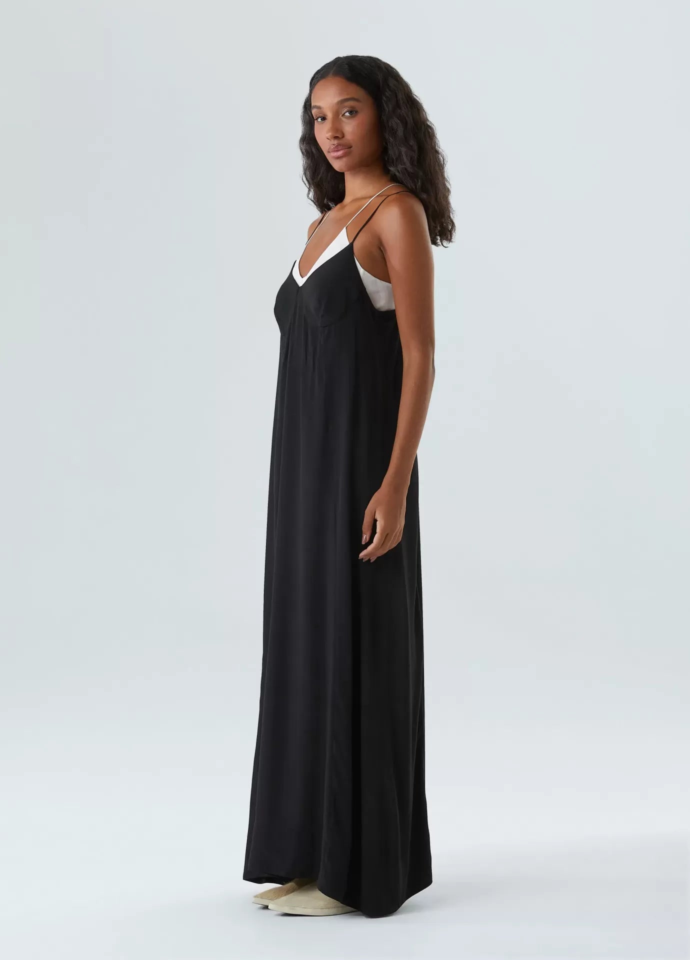 Vestido Sobreposicão Alças Midi Osklen