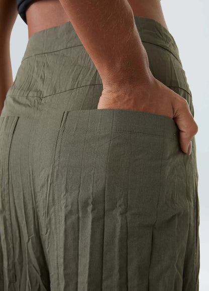 Calcas Tricoline Wrinkled Osklen