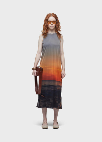Vestido Tule Por Do Sol Osklen