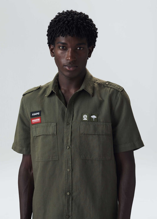 Camisa Mc Utility Hemp Patch Osklen