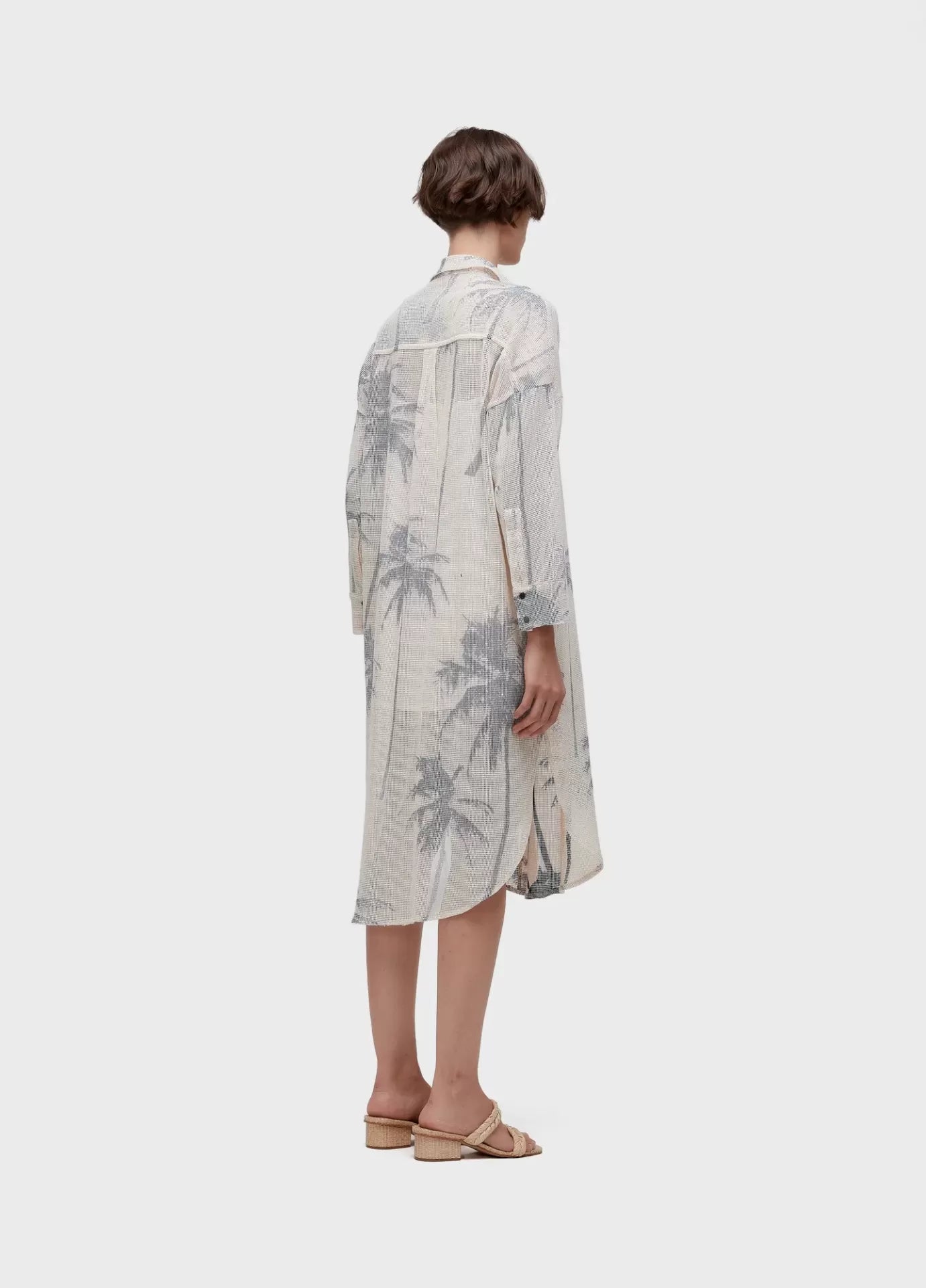 Vestido Chemise Tela Coqueiro Osklen