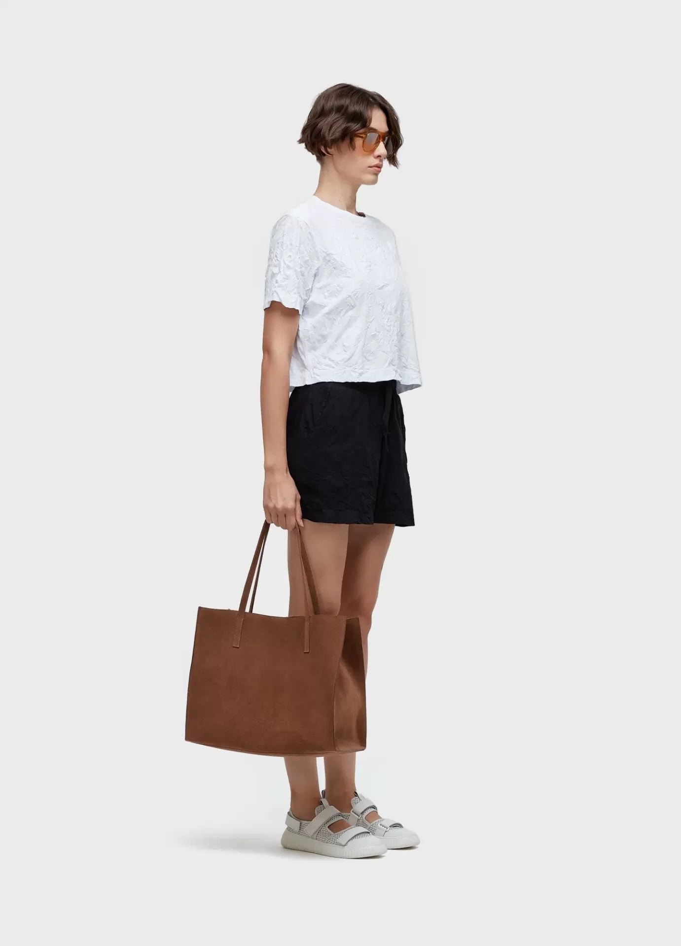 T-shirt Cropped Wrinkle Osklen