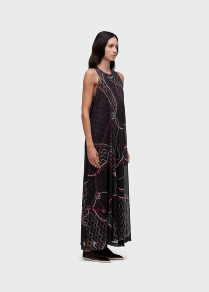 Vestido Nadador Longo Estampa Osklen