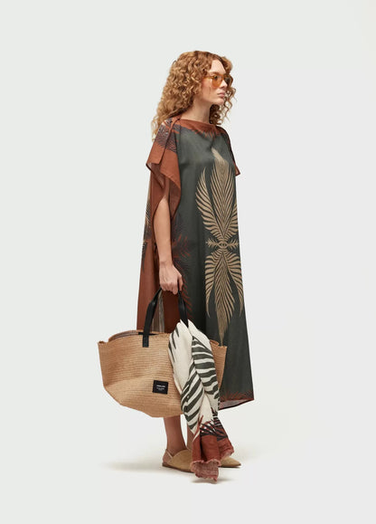 Vestido Praia Scarf Leaf Osklen