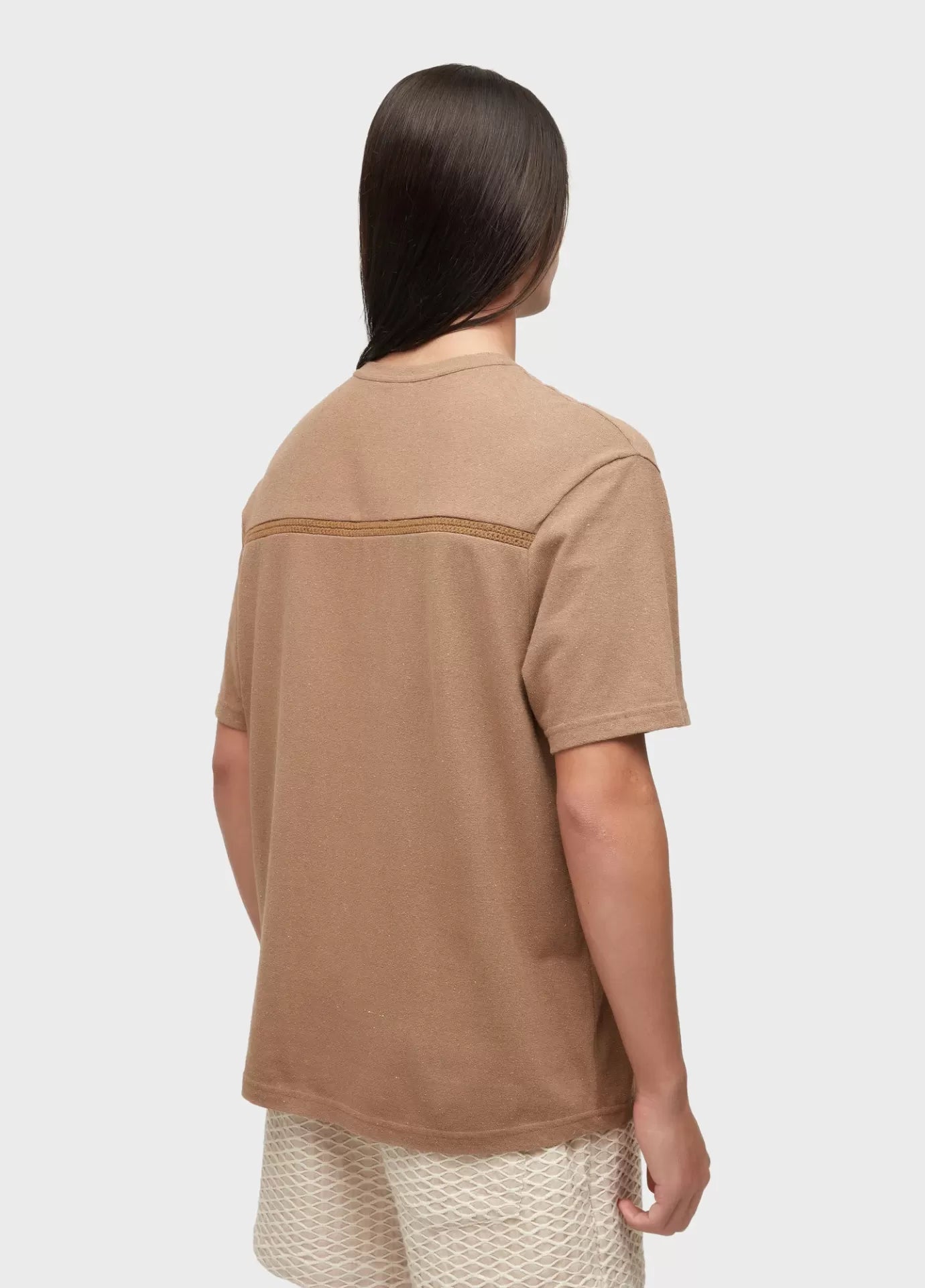 T-shirt Over Rustic Yoke Embroidered Osklen