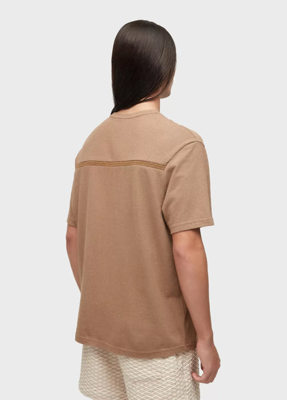 T-shirt Over Rustic Yoke Embroidered Osklen