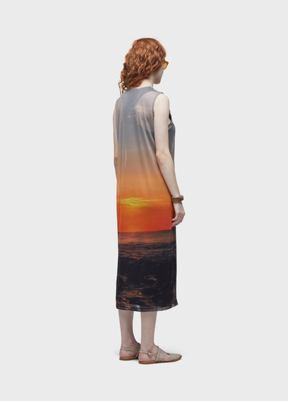 Vestido Tule Por Do Sol Osklen