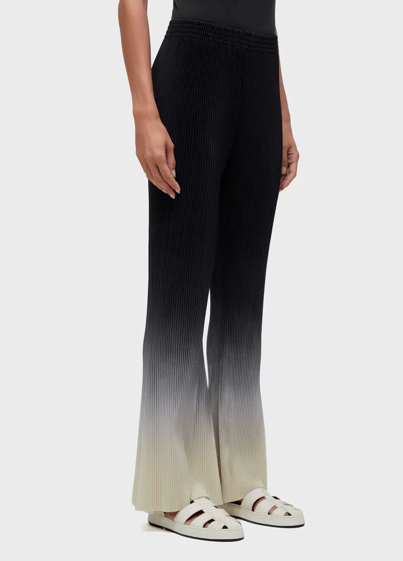 Calça Flare Plisse Degradê Osklen