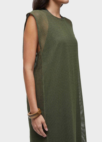 Vestido colete tela