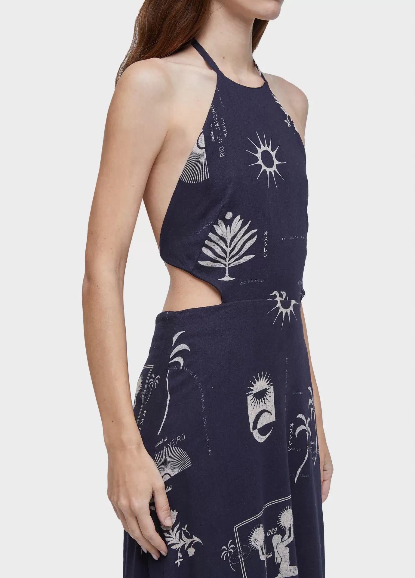 Vestido amarracão longo 1989