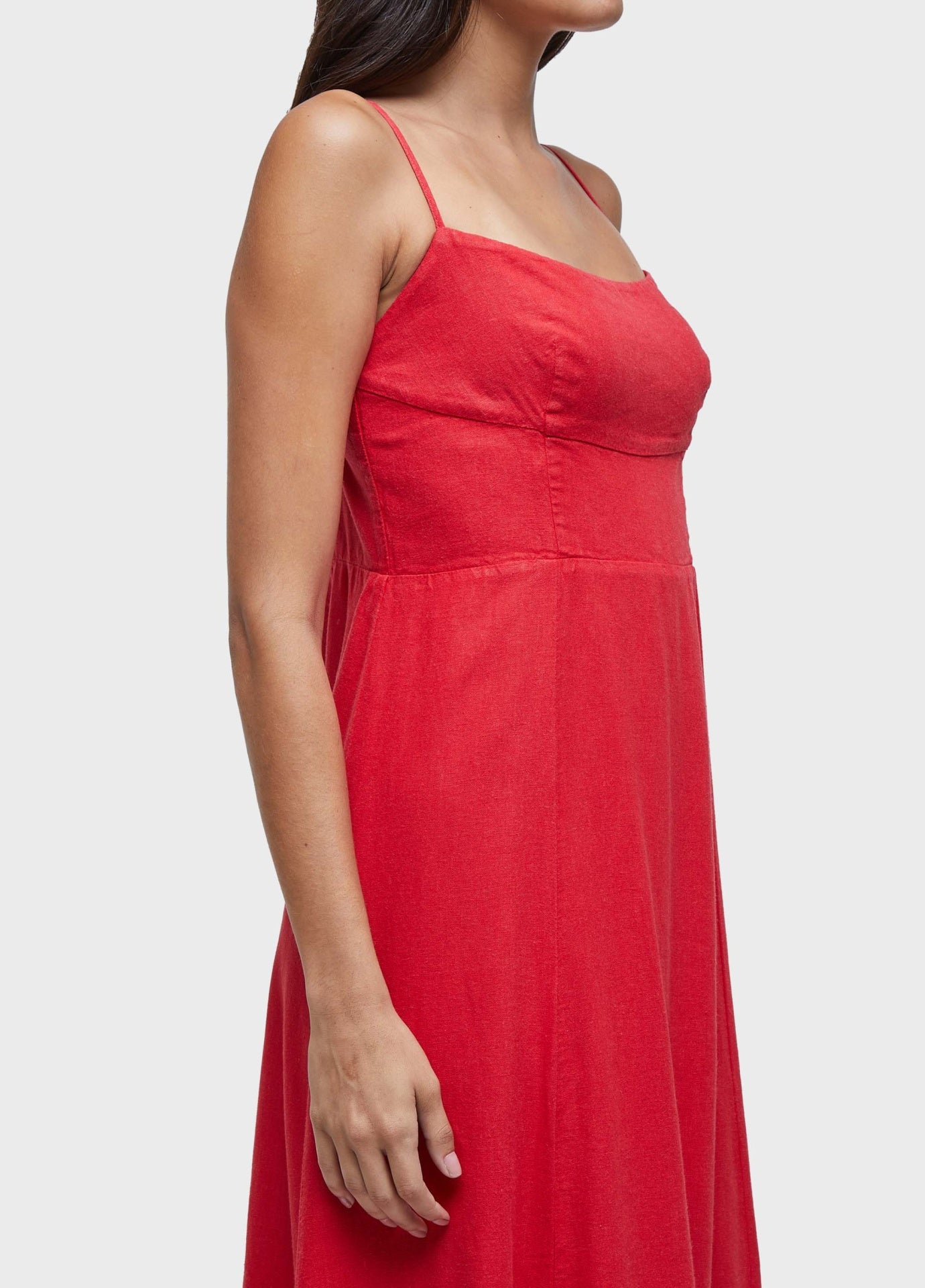 Vestido Alças Linen Osklen