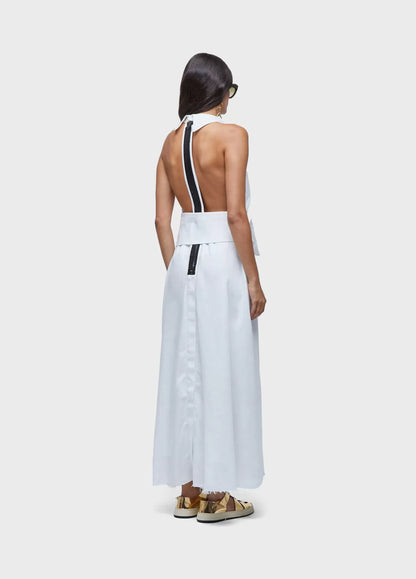 Vestido longo smoking