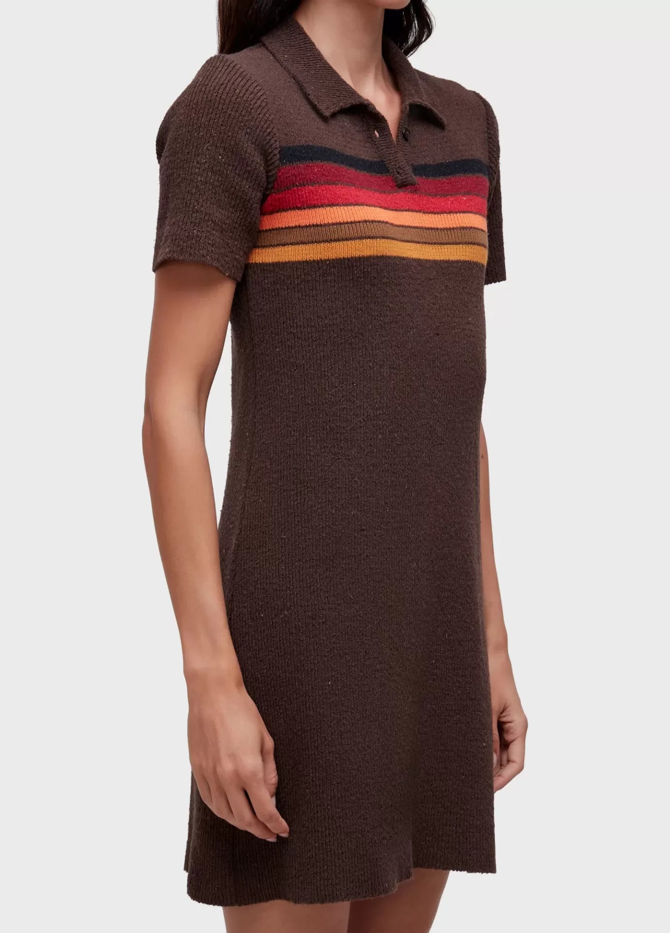 Vestido Polo Tricot Listras Osklen
