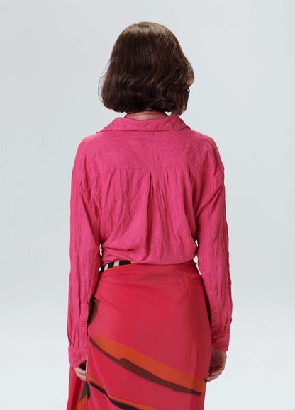 Camisa Ml Fem Amassada Osklen