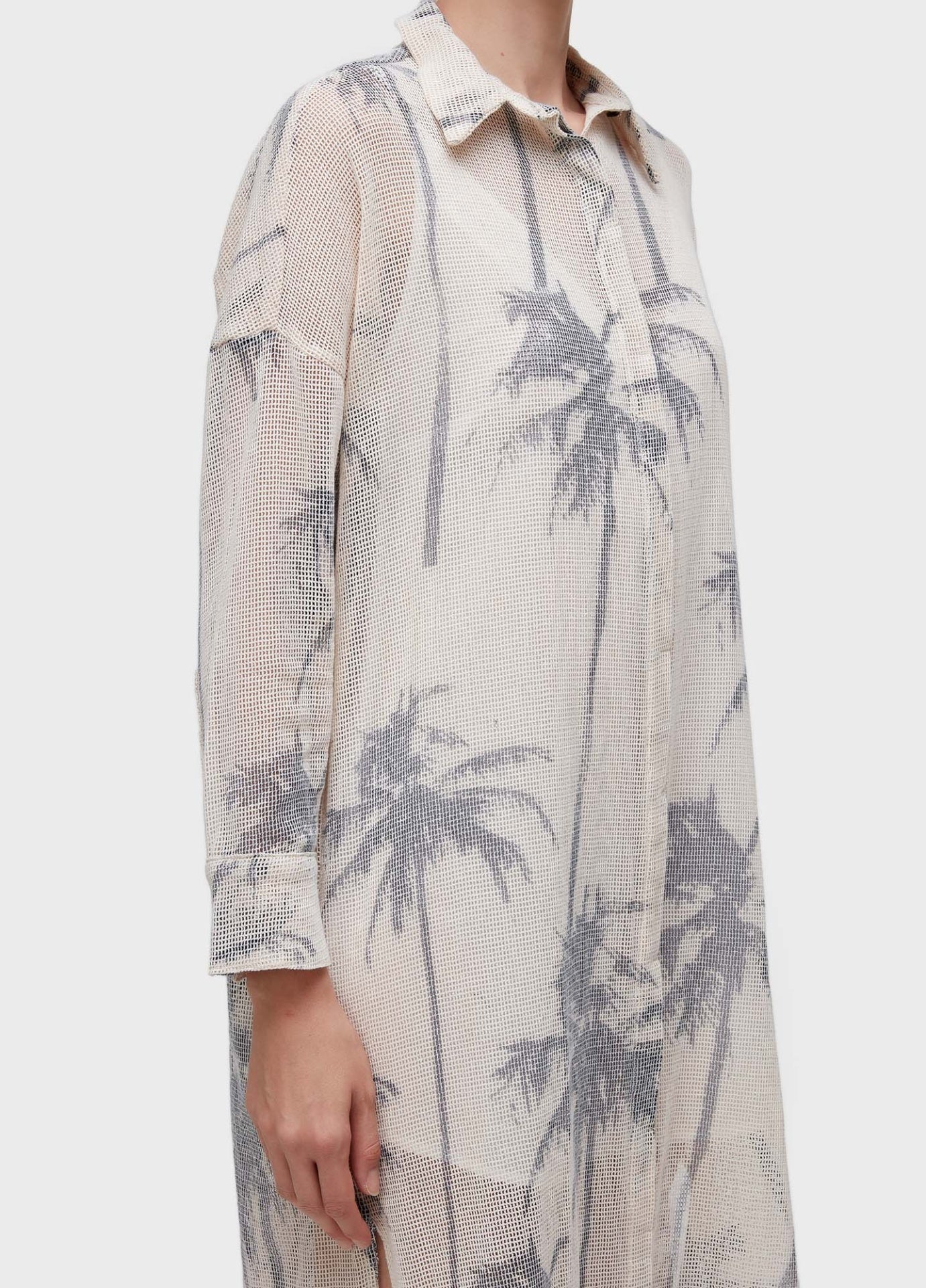 Vestido Chemise Tela Coqueiro Osklen