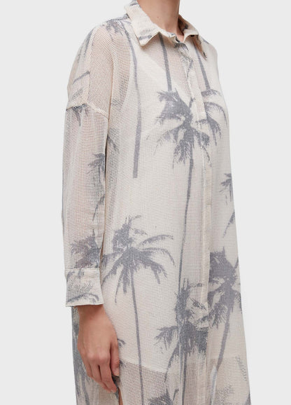 Vestido Chemise Tela Coqueiro Osklen