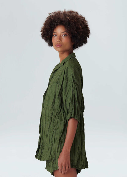 Camisa Over Wrinkled Osklen