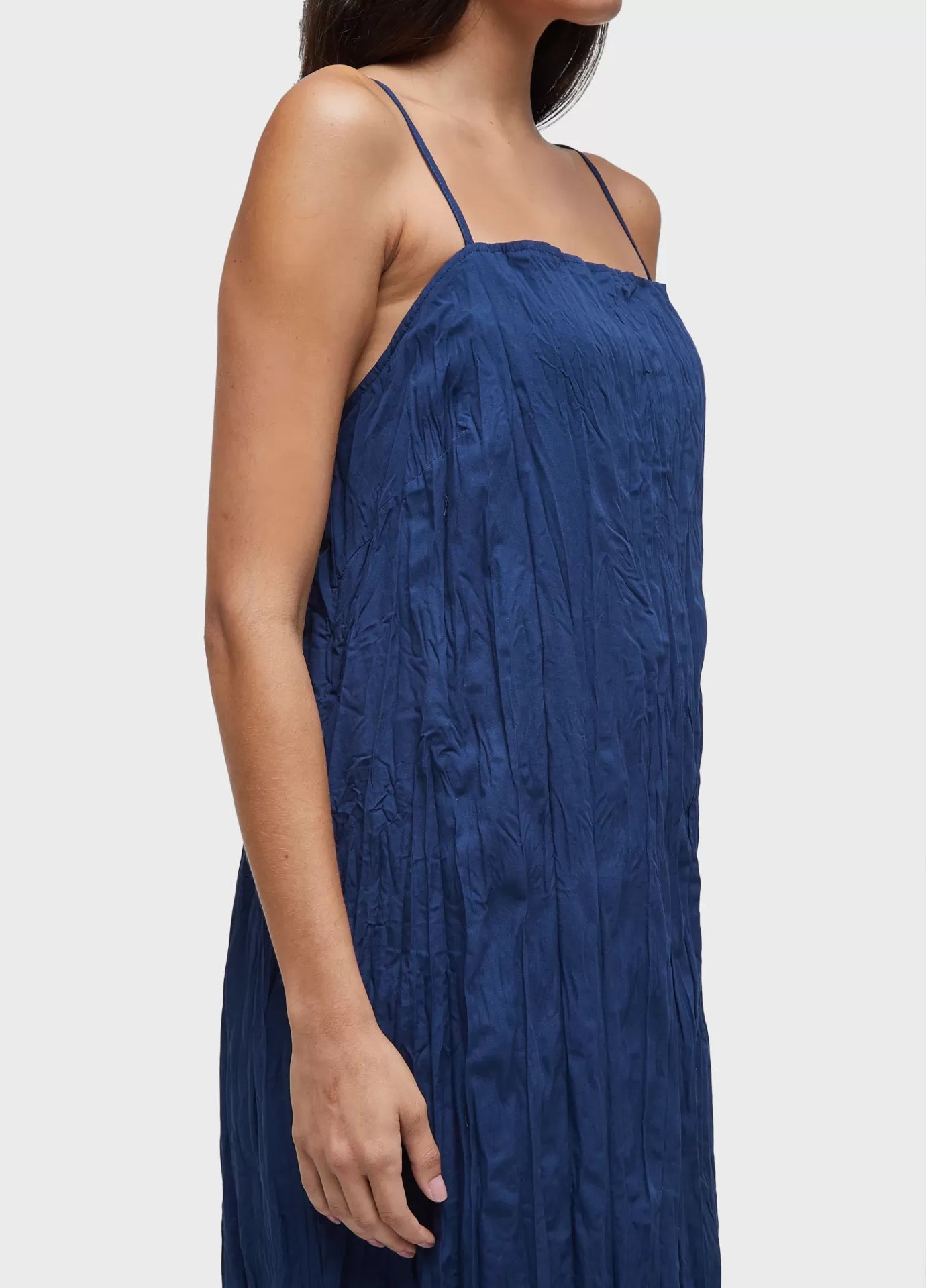 Vestido pleat midi
