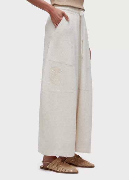 Calça Bordado Concha Osklen