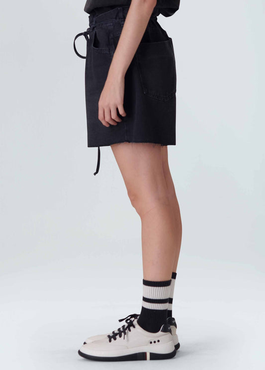Shorts Oversized Jeans Washed Black Osklen