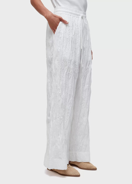 Calça Reta Wrinkle Tricoline Osklen