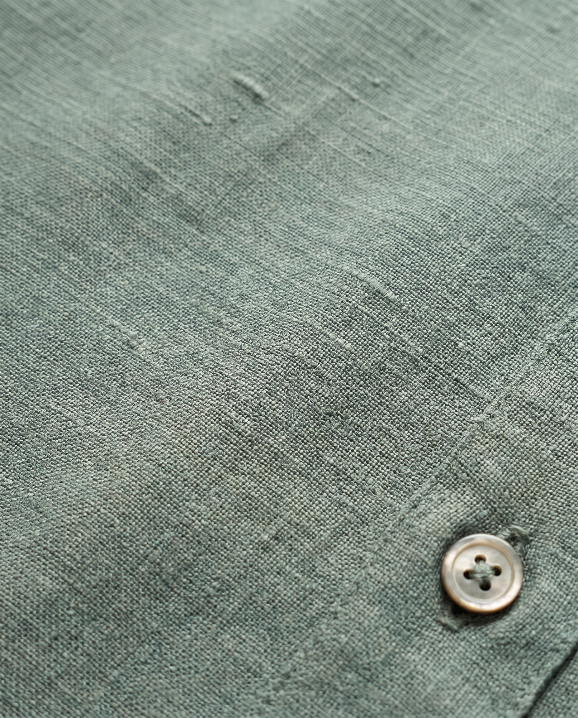 100% European washed linen — texture detail