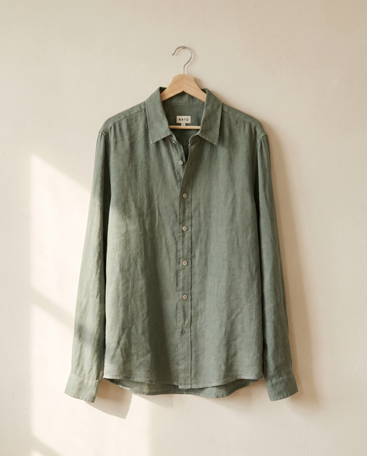 The Linen Shirt 101 in Eucalyptus